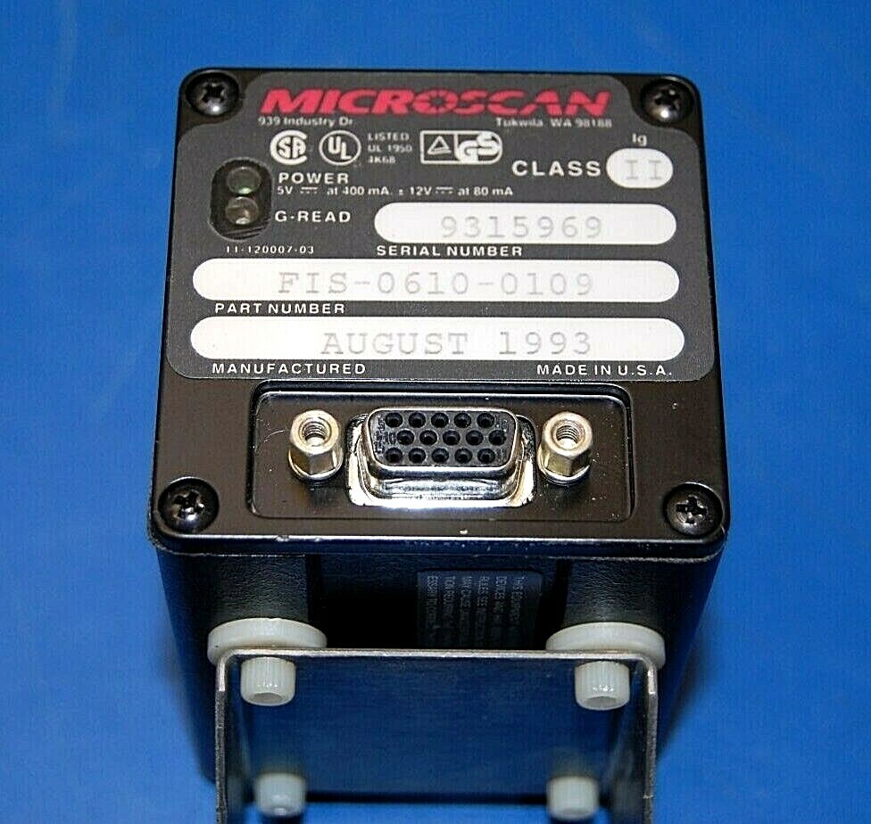 Microscan MS-610, FIS-0610-0109 Class II Laser Barcode Scanner Module