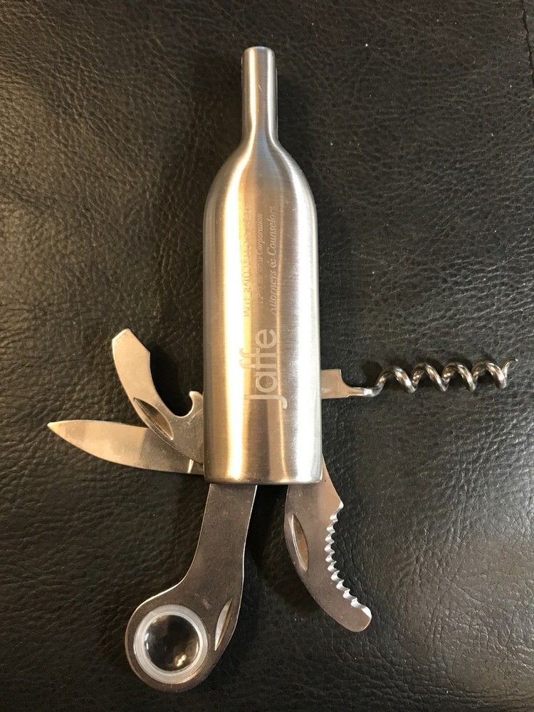 Advertising Wine Bottle Shaped Opener Corkscrew Knife Multi-Tool