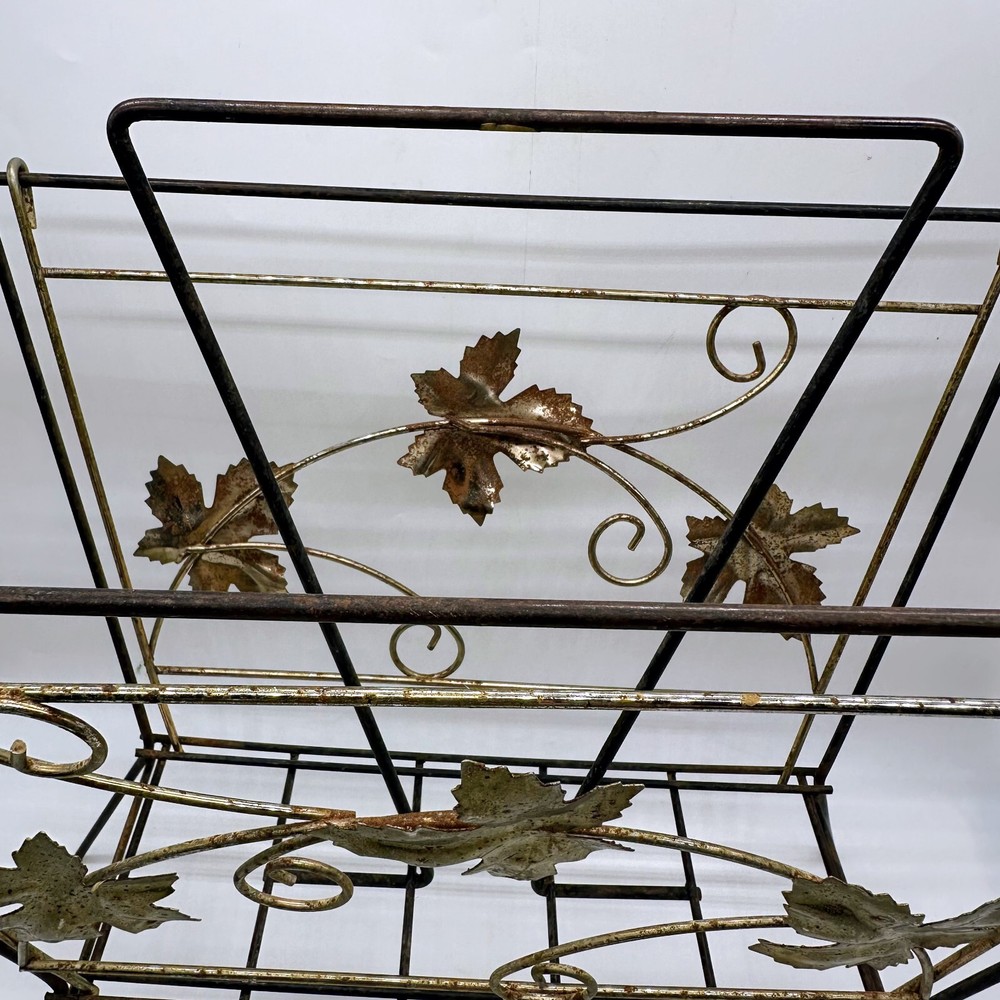 VTG MCM Metal Magazine Rack