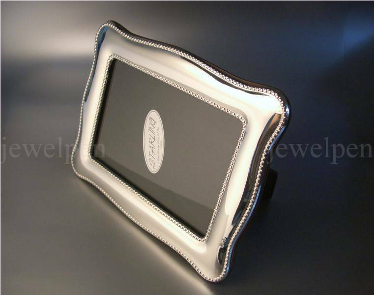Chippendale Double Pearl Edge - Solid 925 Sterling Silver with Mahogany (V1)