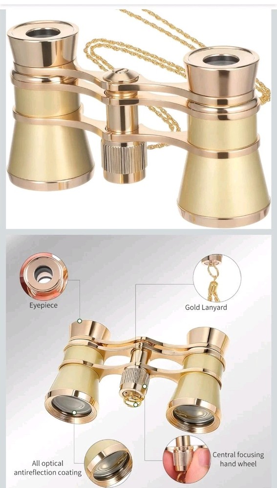 3X25 Binoculars Low-Light Vision Telescope Compact High Definition Open Box New.