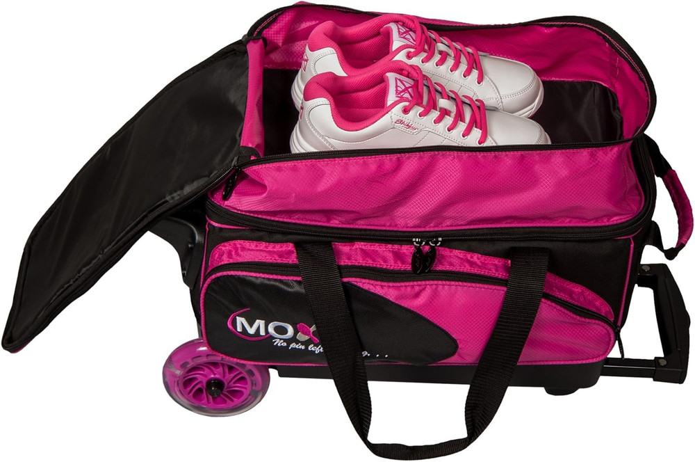 Moxy Double Roller Bowling Bag- Pink/Black