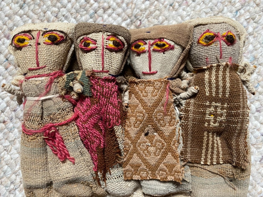 Antique Peruvian Chancay Burial Dolls