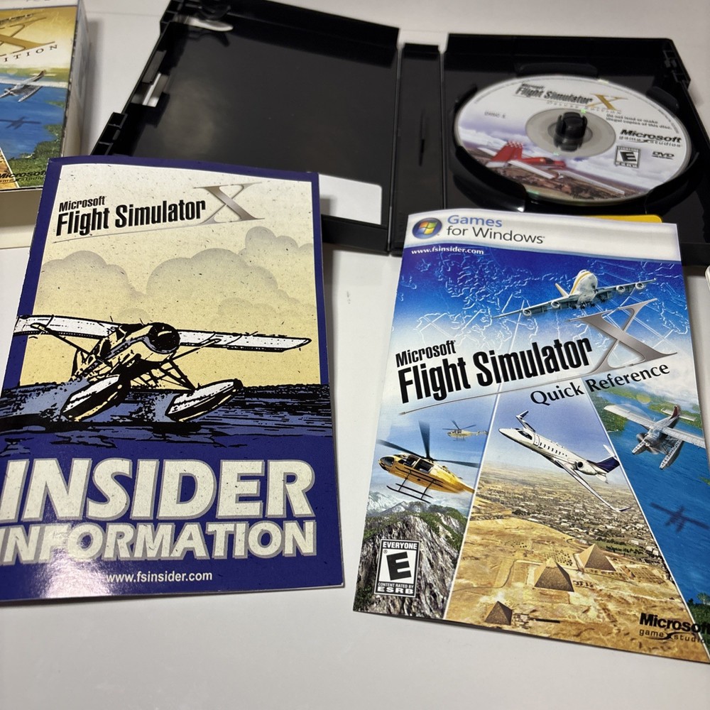 Microsoft 2006 Flight Simulator X Deluxe Edition PC Game Windows