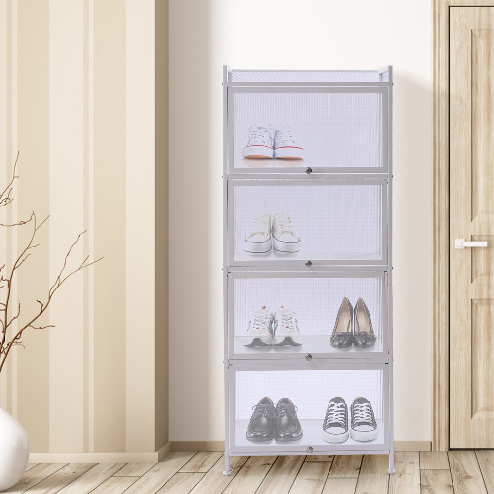 Sideboard Storage Cabinet with 4 Open Shelves for Kitchen