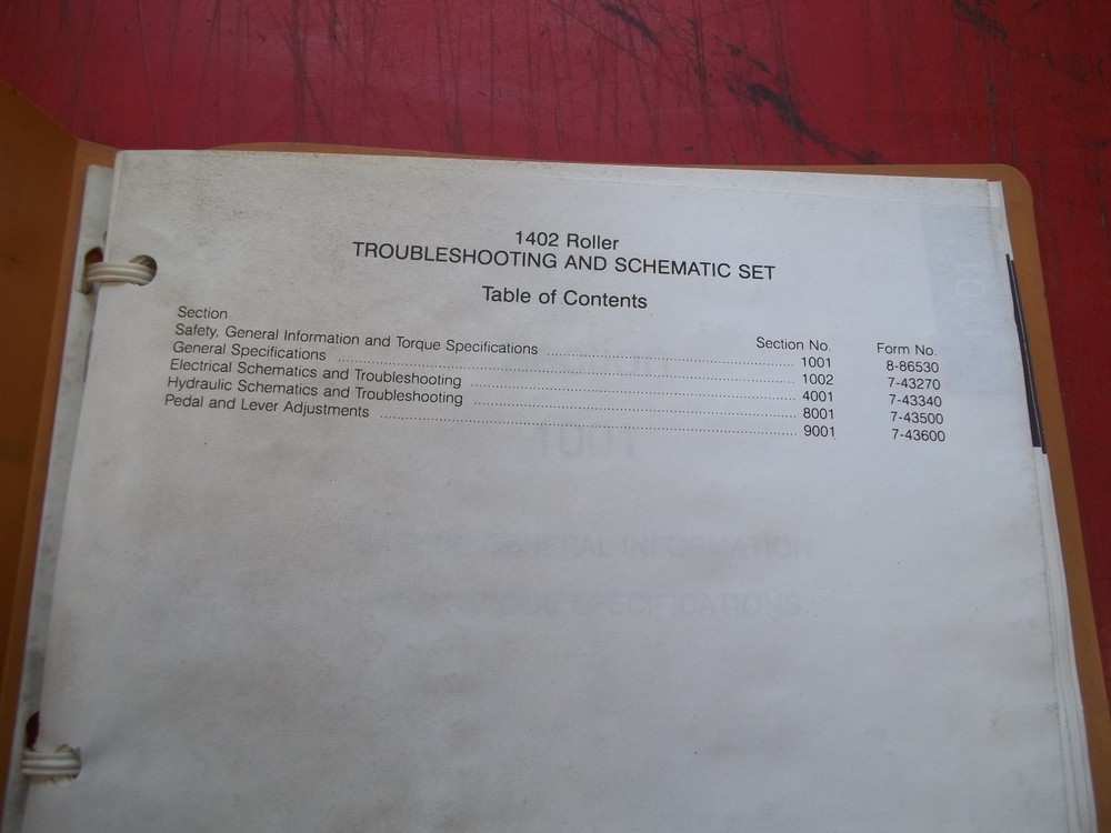 Case 1402 Roller Electrical & Hydraulic Schematics & Troubleshooting Manual