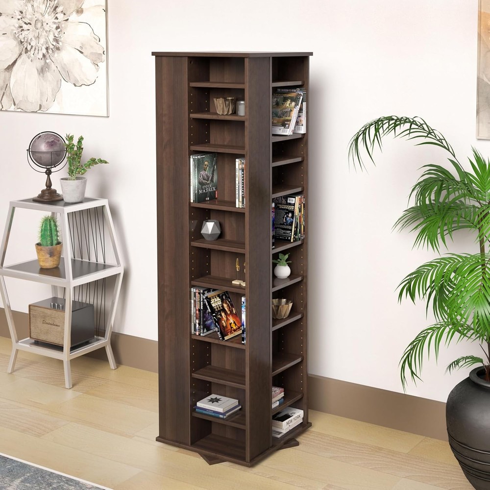 NEW Espresso Transitional Composite Media Cabinet