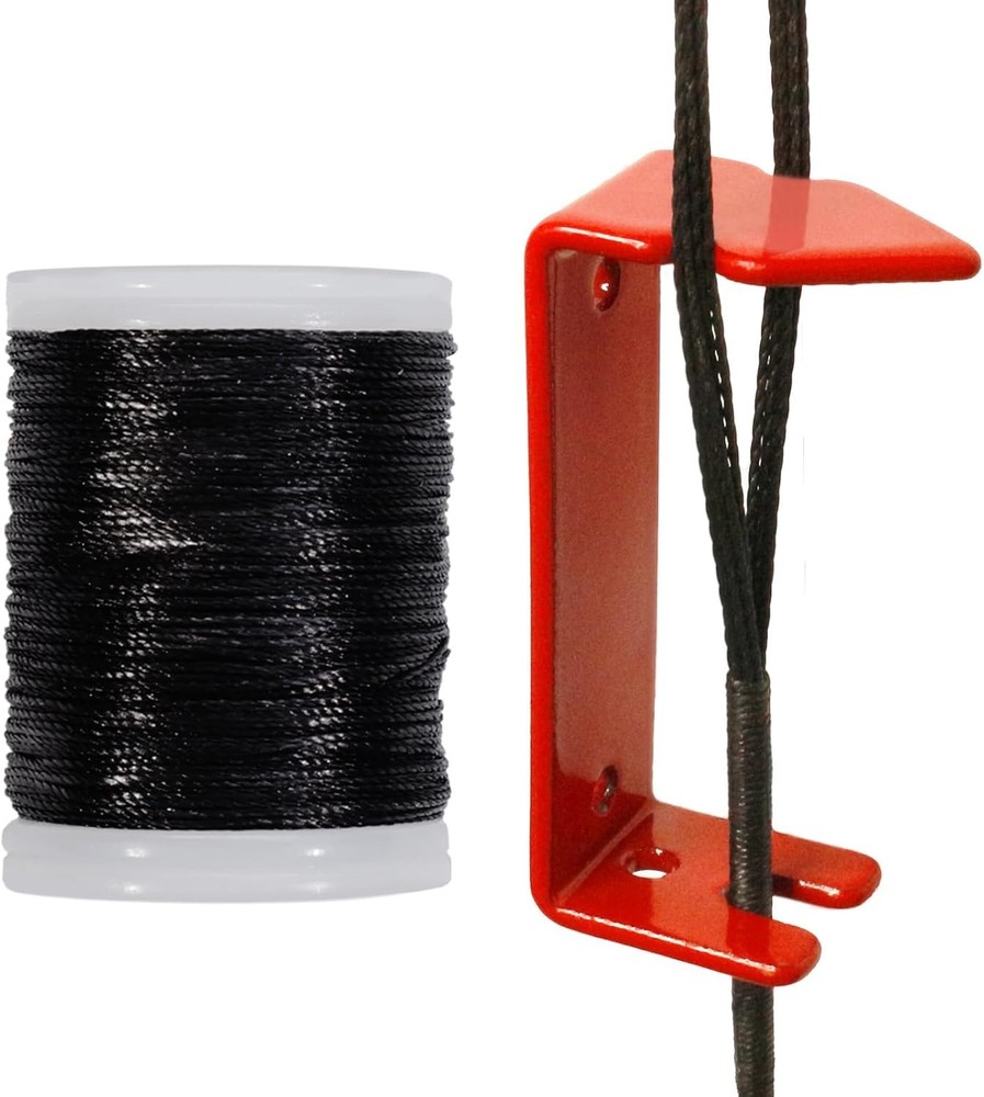 Archery Bowstring Separator and Serving Thread Set Peep Sight Red