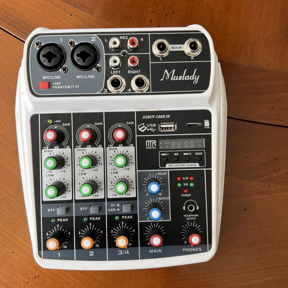 Muslady Multi Channel USB Audio Mixer Console READ