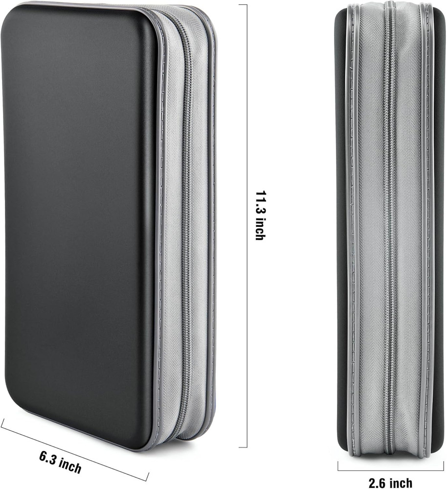 DVD Case, CD Case Holder Wallet Binder 96 Capacity CD/DVD Cases Storage Holder B