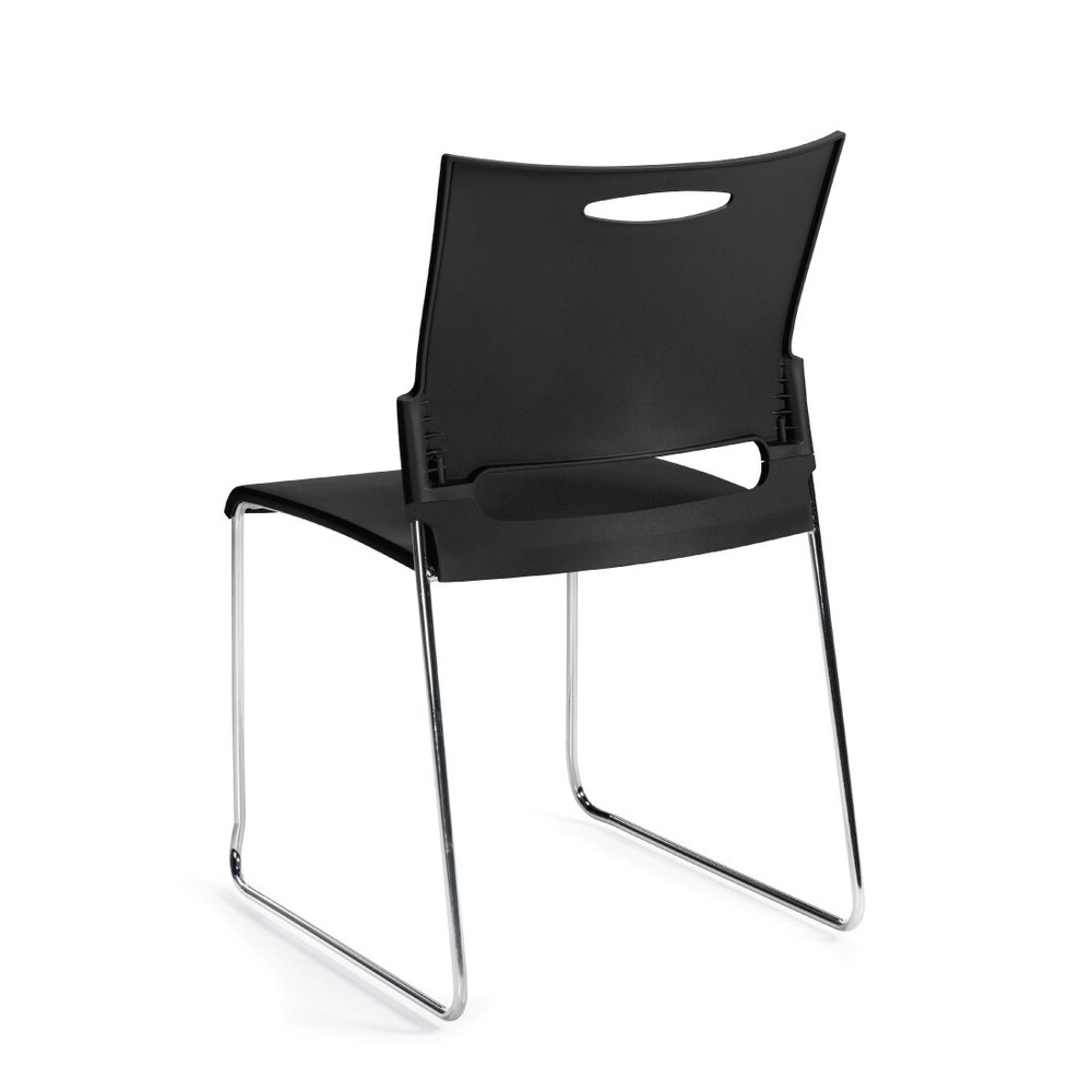GOF 36" Modern & Durable Espresso Round Table Set w/ 2 Stackable Chairs