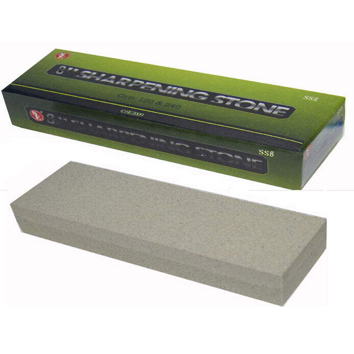 Two Sided Knife Sharpener Sharpening Stone 8"