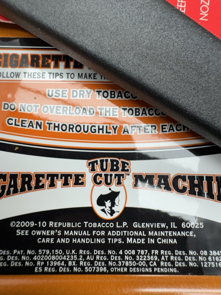 Tube Cut Tabletop Cigarette Making Machine Injector 100's & King Size