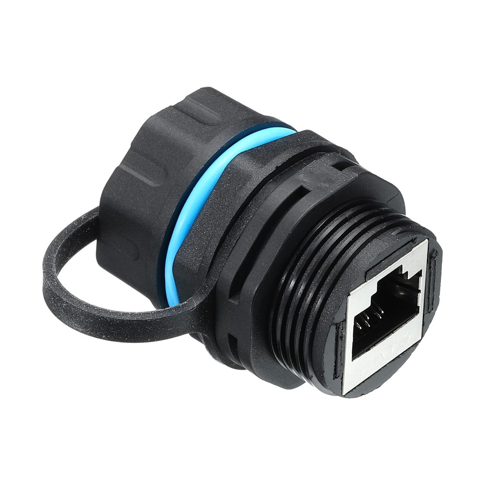 5Pack RJ45 Panel Mount Coupler Bulkhead Ethernet LAN Pass Through Connector