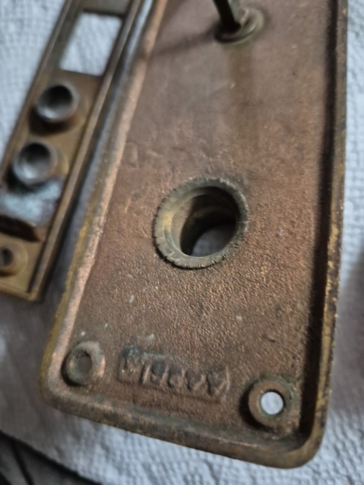 Solid Brass Antique Door Plate Escutcheon Set