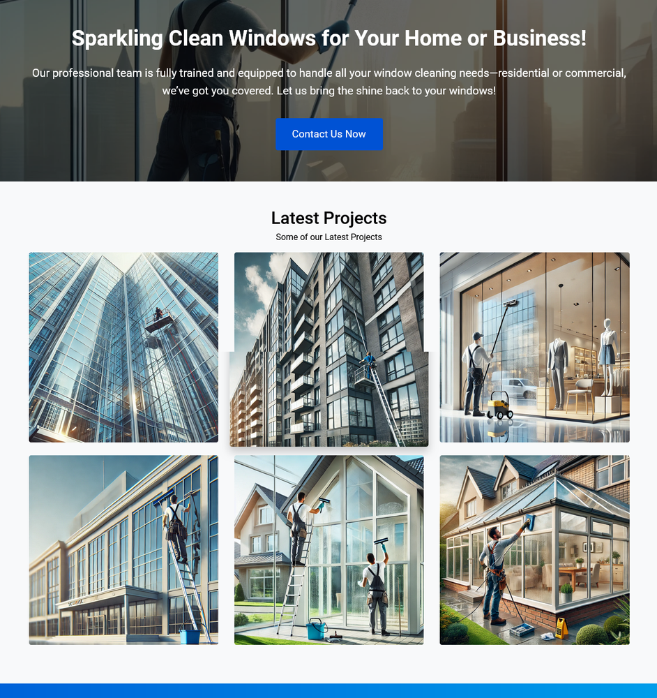 Window Cleaning Business Website | Ready-to-Use Professional Solution