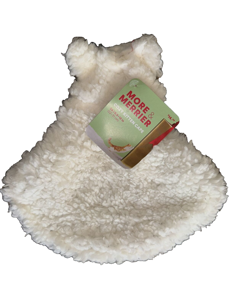 Cozy Kitten Cape Jacket by More & Merrier NWT white