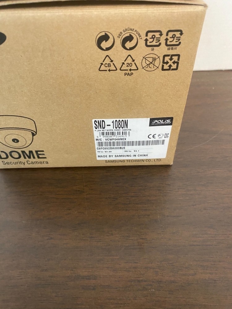 Samsung SND-1080N H.264 Network Dome Camera