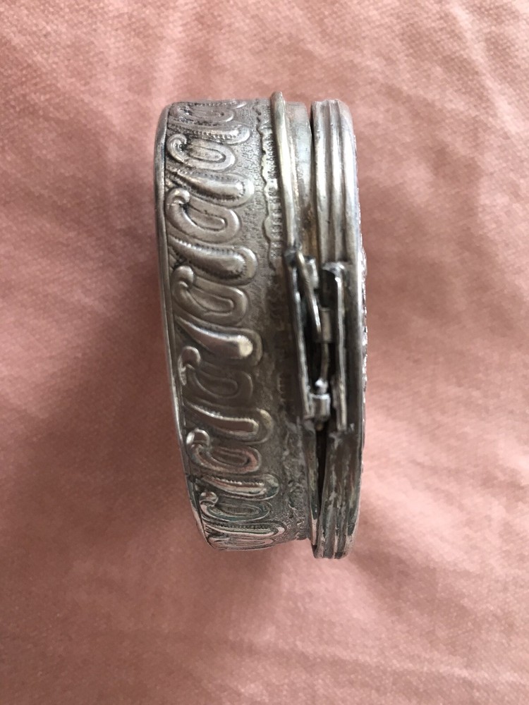 Antique German Silver Cherub Trinket Box