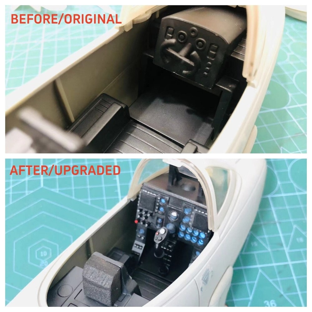 Custom kit cockpit console panel for World Peacekeepers A-10A THUNDERBOLT II