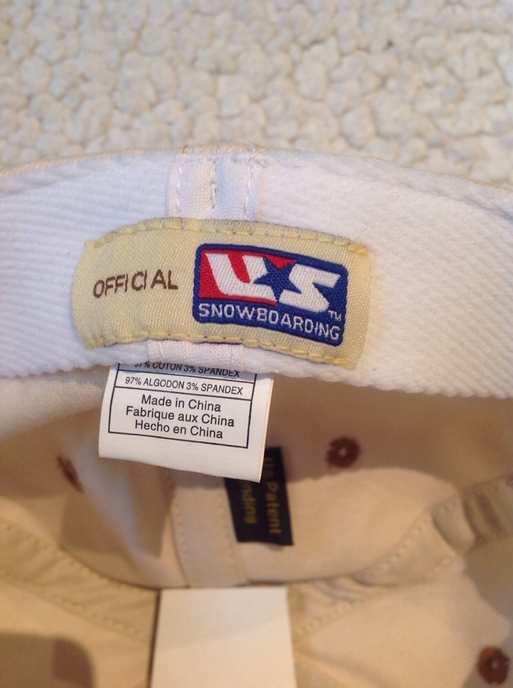 US Snowboarding Beige Baseball Cap