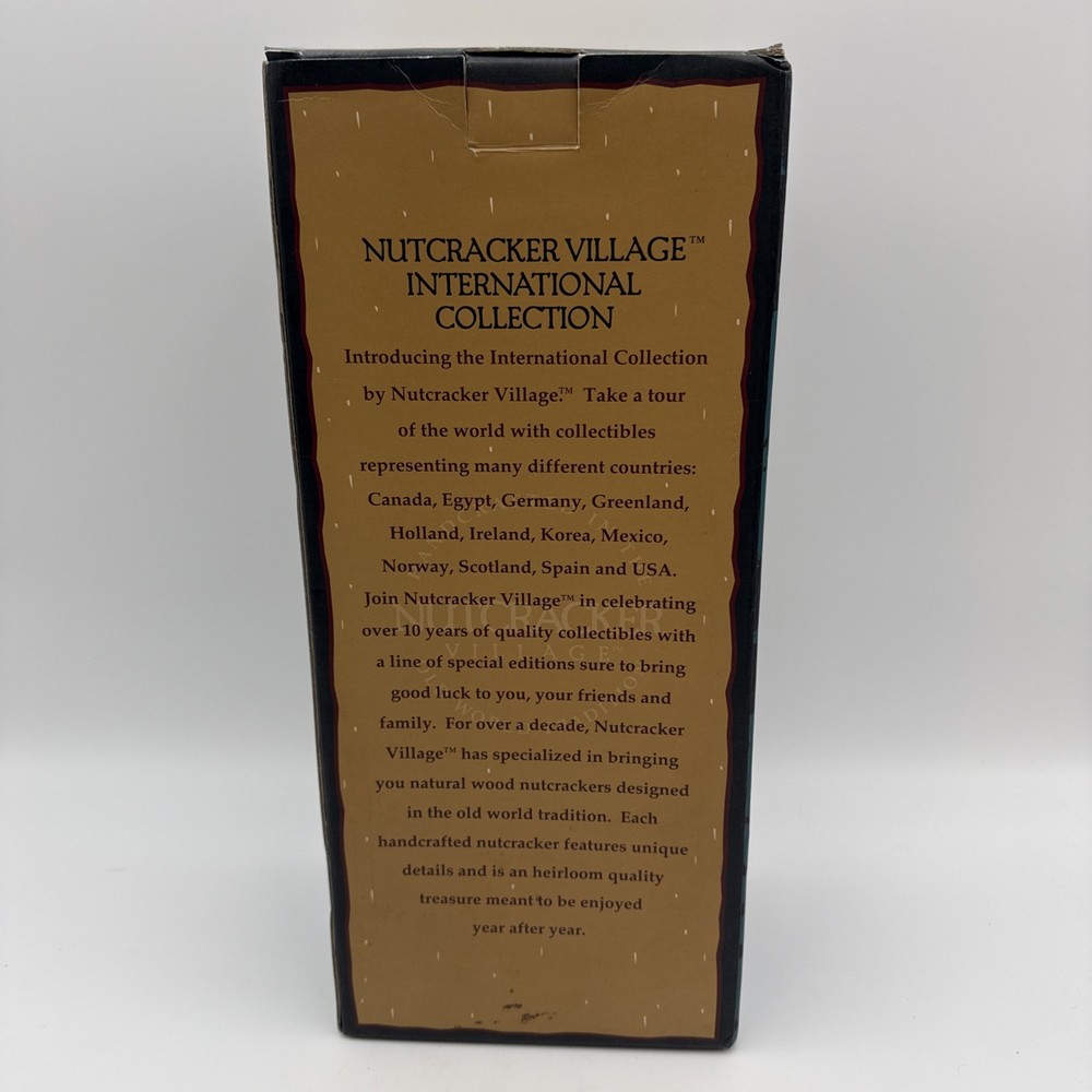 Nutcracker Village 2003 Wooden SCOTSMAN Nutcracker 14” with Box