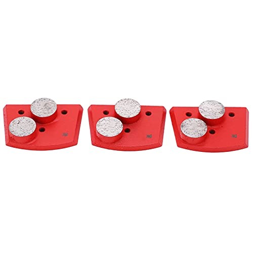 3PCS Trapezoid Diamond Grinding Pads 2-Cylinder Teeth Scraper for Granite