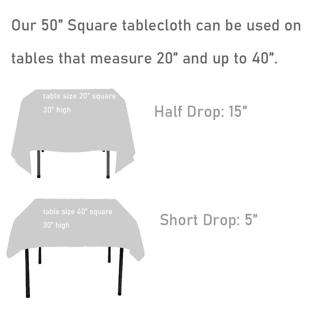 Sequin Tablecloth Sequin Table Overlay Square 50"x50" Pink