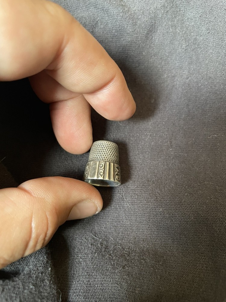 vintage sterling silver thimble