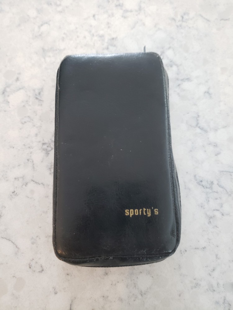 Sporty’s E6B electronic flight computer and Aviation slide computers plates