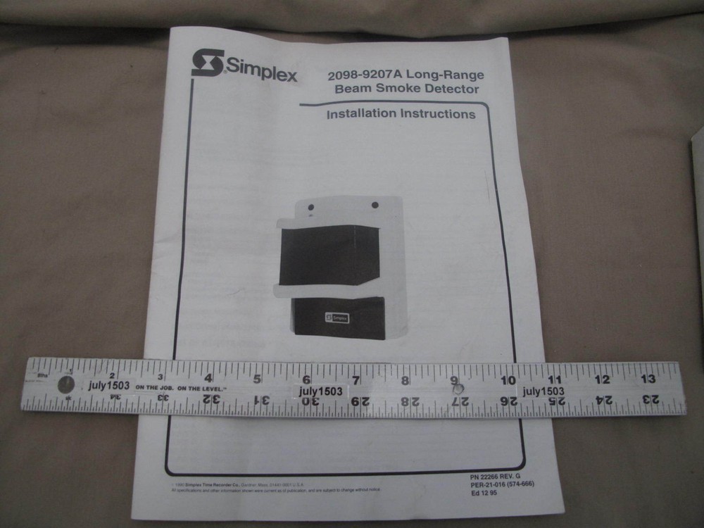 (1) NEW Simplex 9207TA Transmitter Long Range Smoke + Receiver parts