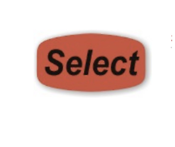 1000 each per roll Select MERCHANDISE LABELS STICKERS fl red and bright