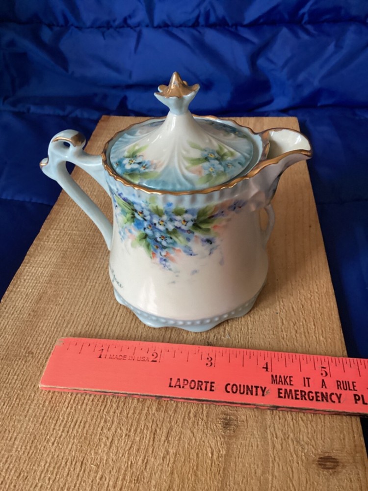 Agnes Rynne Hand Painted Small Pitcher w/Lid
