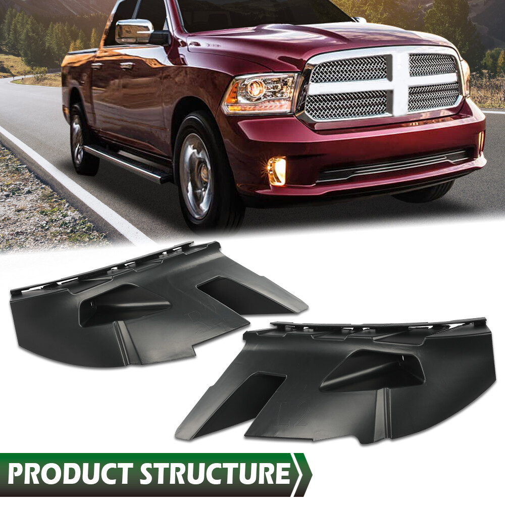 Front Bumper Support Bracket Left+Right Side Pair For Ram 1500 Classic 2013-2019