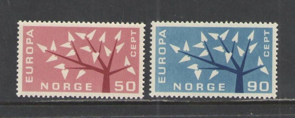1962 NORWAY SCOTT # 414-415 MNH MINT NEVER HINGED