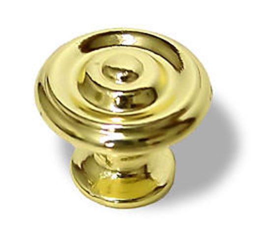 1-1/8" Concentric Knob Polished Brass