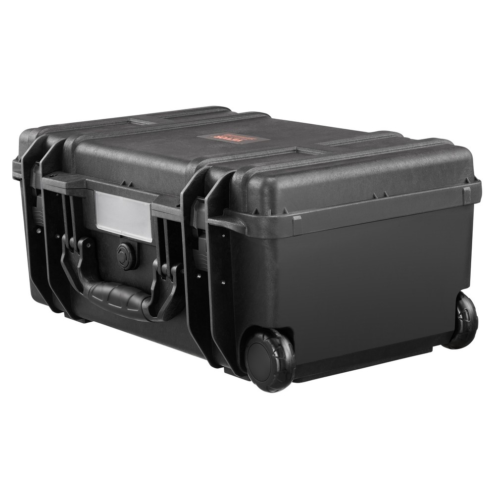 VEVOR 1.58 Cu.ft Weatherproof Hard Case with Retractable Pull Handles & Wheels