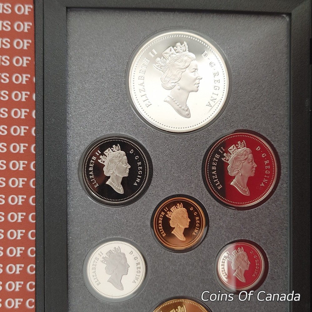 1992 Canada Proof Set w/ Special Edition Stagecoach Silver Dollar #coinsofcanada