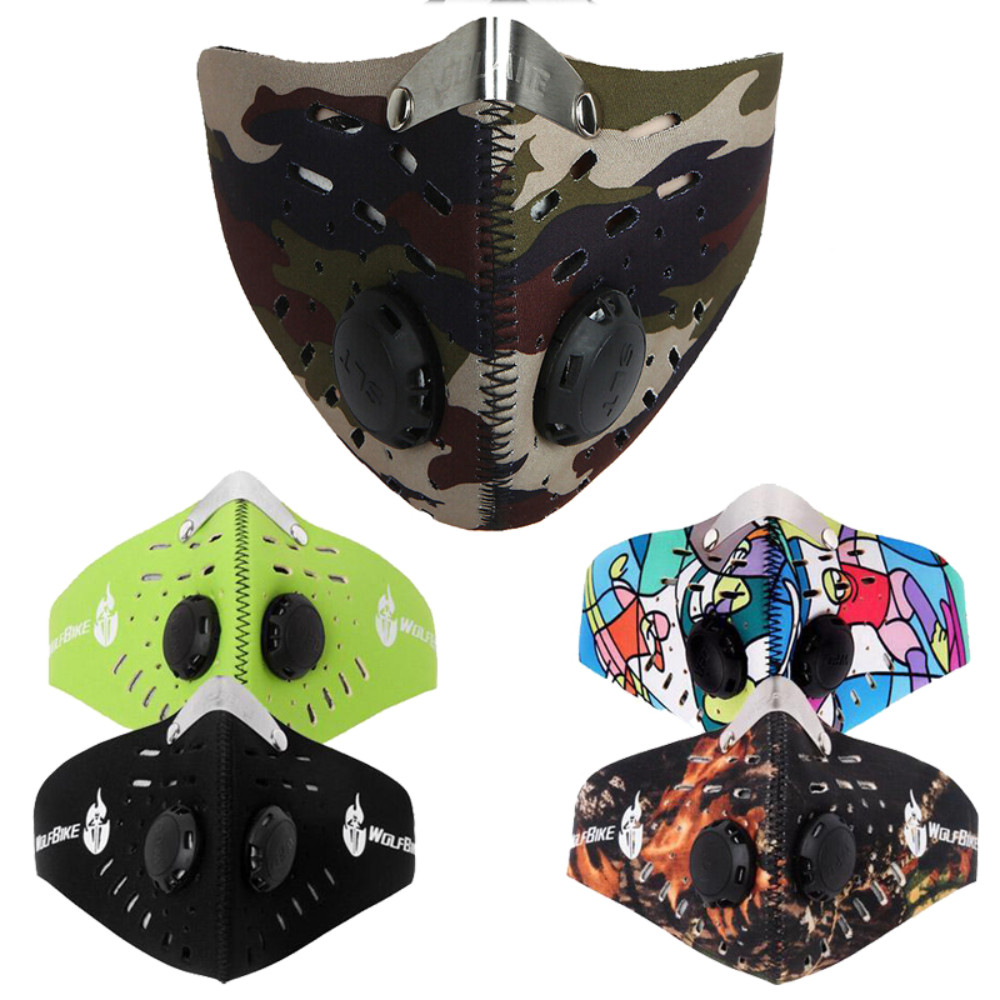 Washable Reusable Anti PM2.5 Air Purifying Face Mask Updated Filter Multi Layer