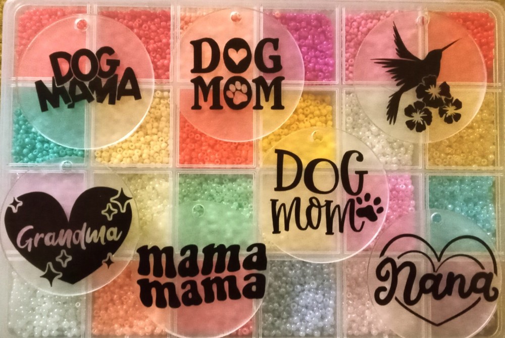 Round acrylic keychain Discs- custom