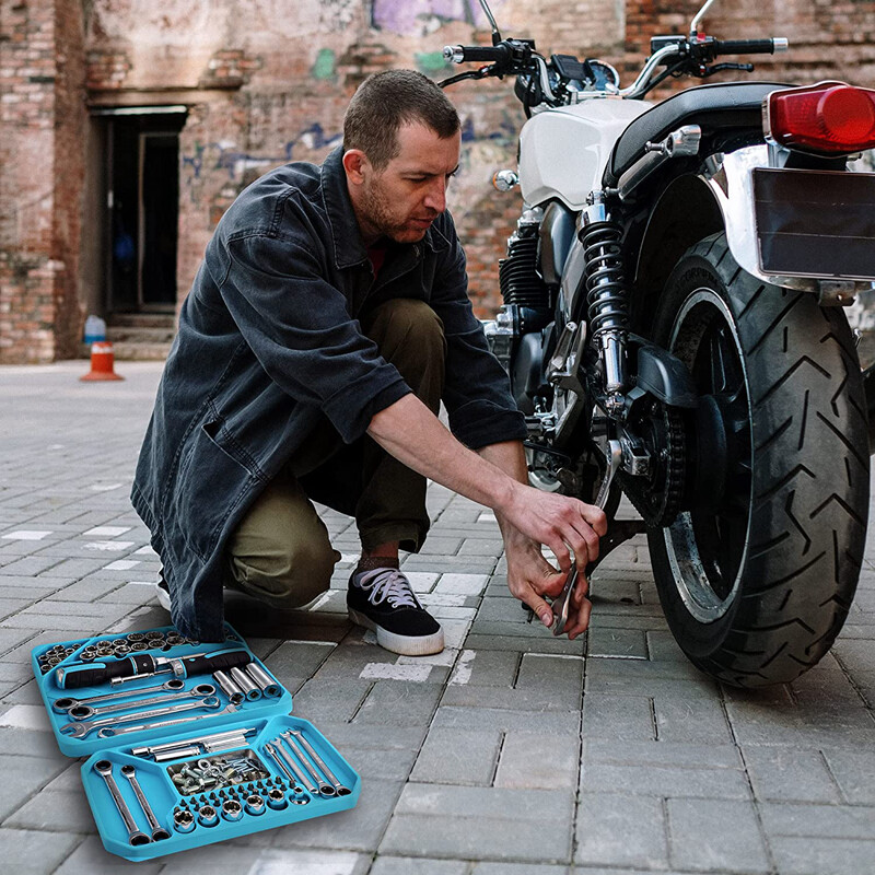 DURATECH 2PIECE Silicone Tool Tray Non-Slip Flexible Tool Organizer Tool Storage