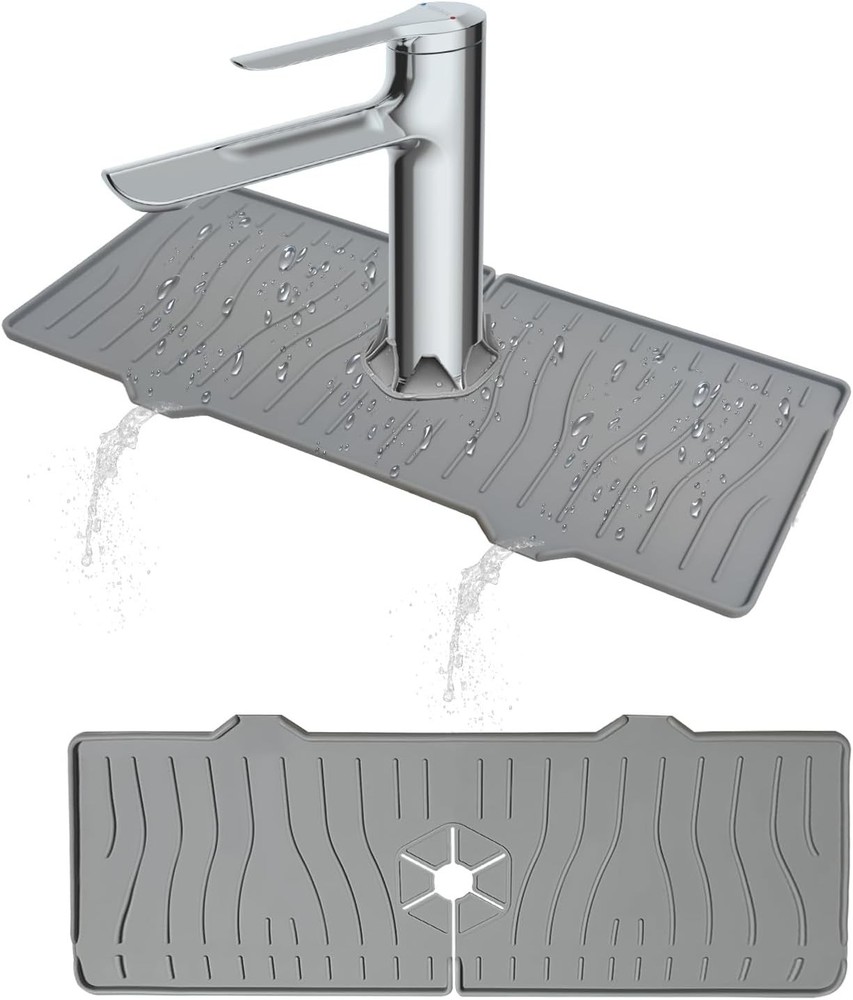 Multipurpose Silicone Sink Splash Guard - 14'' Durable Protection & Easy Install