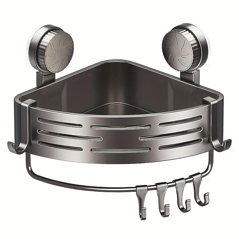 Space-Saving Suction Cup Bathroom Shelf - No Drilling Required