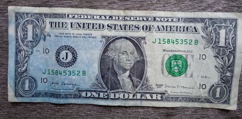 Dollar Ink Smear Error