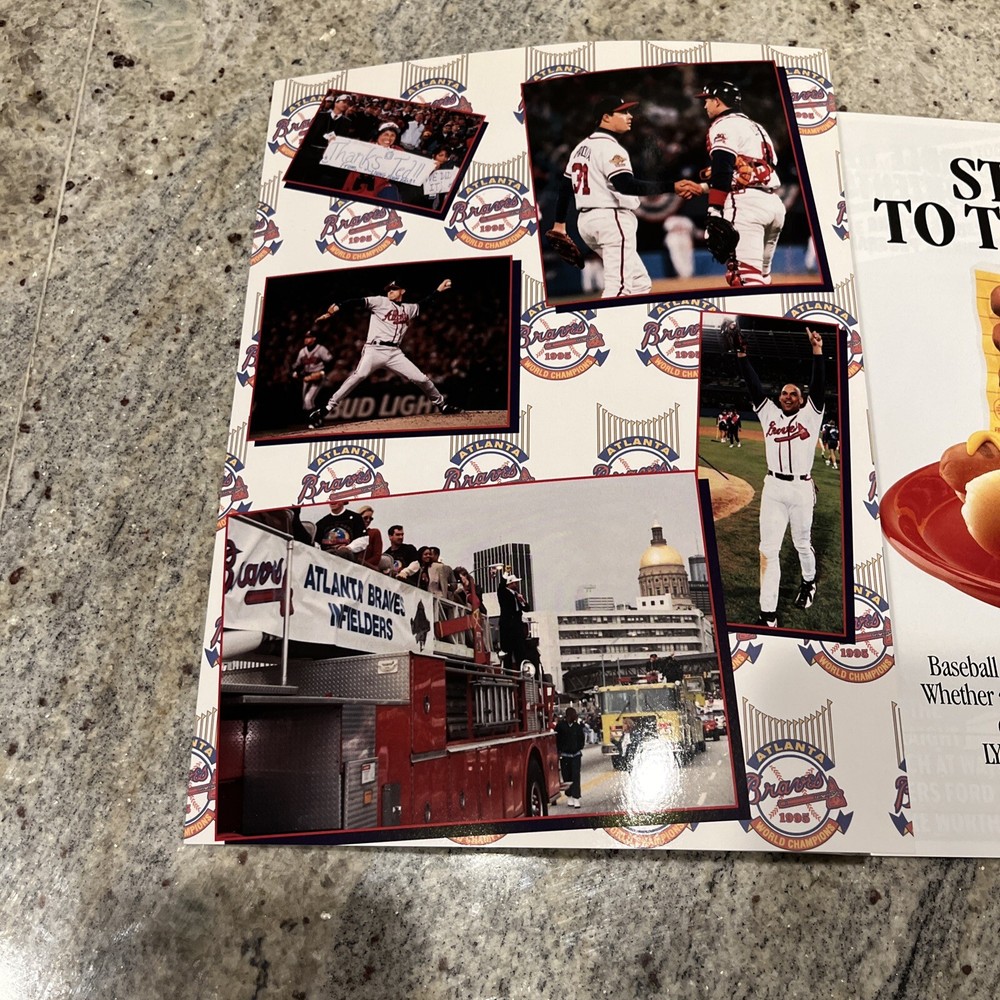 1996 Atlanta Braves Spring Training Program 1995 World Series Champions PB FL
