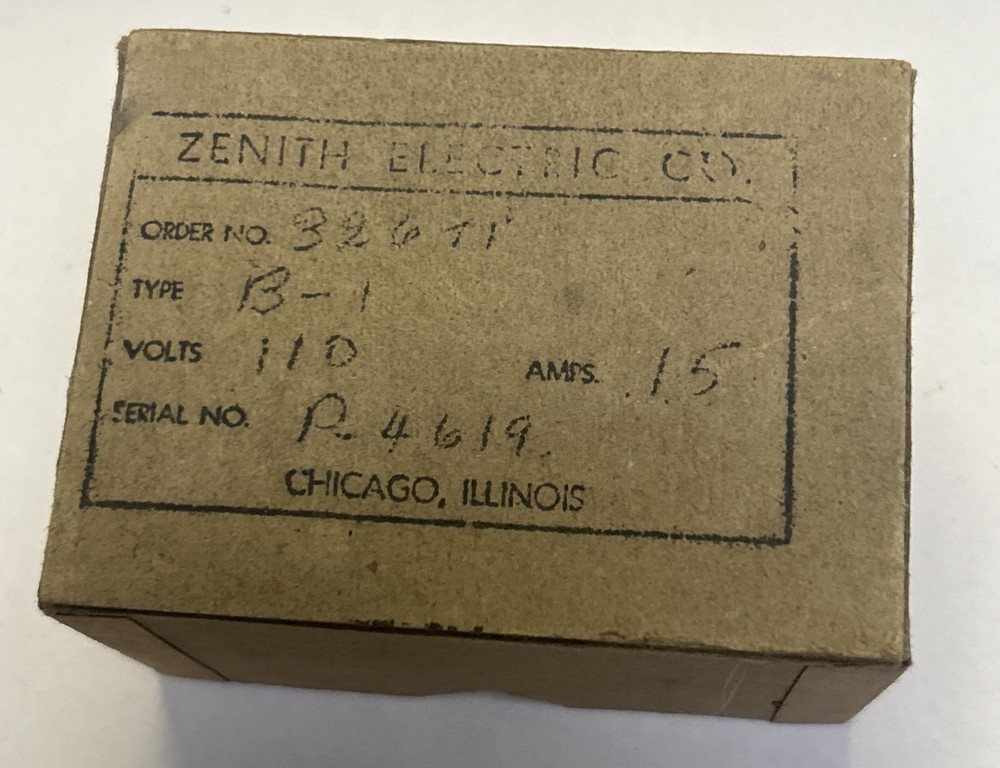 ZENITH,B210S,CYCLE TIMER NOS