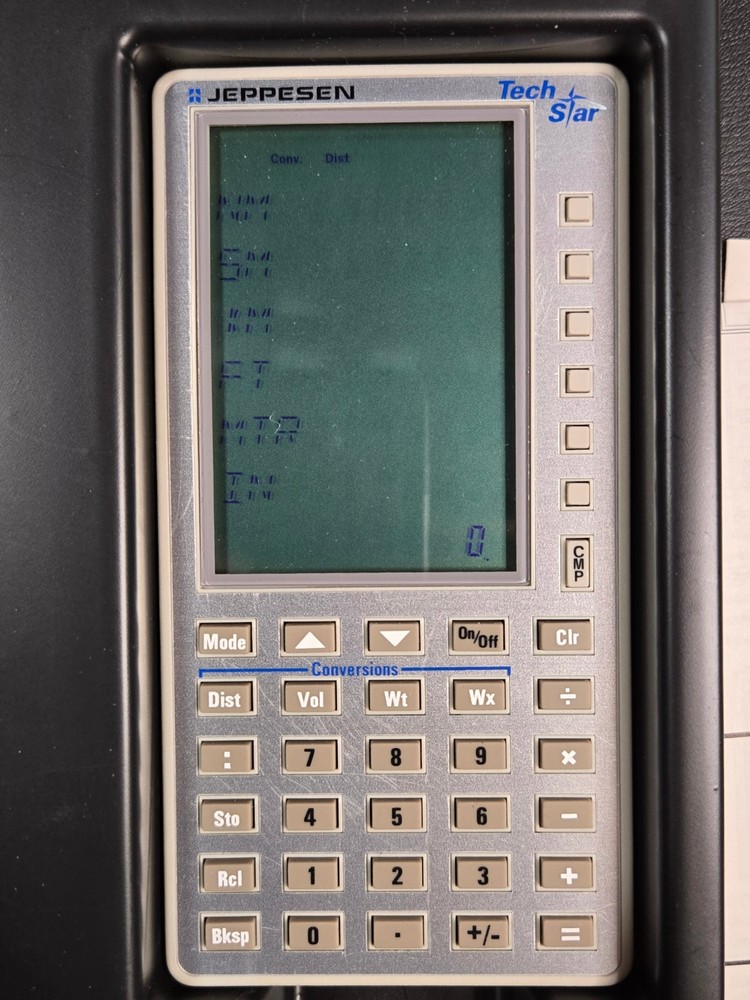 Jeppesen TechStar Electronic Flight Computer MINT IN BOX - POWERS ON