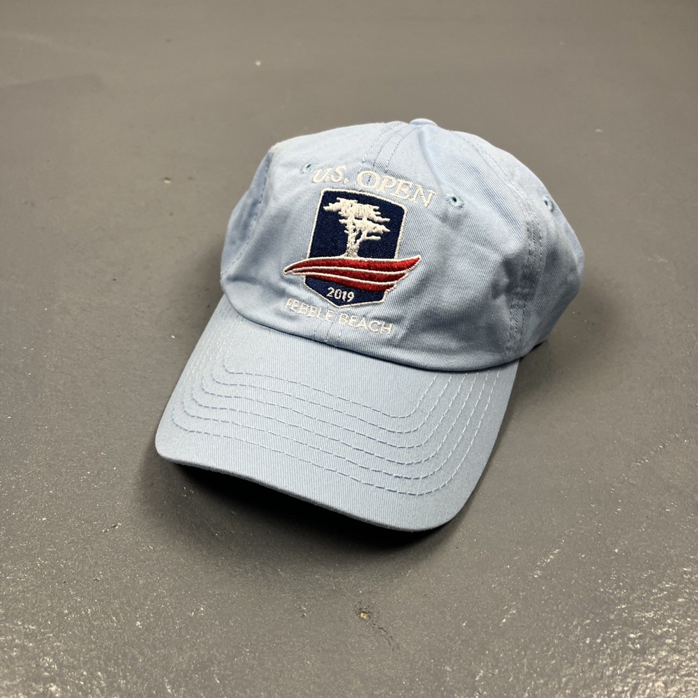 2019 U.S. Open Pebble Beach Adjustable Strapback Hat Cap Blue Golf USGA Member