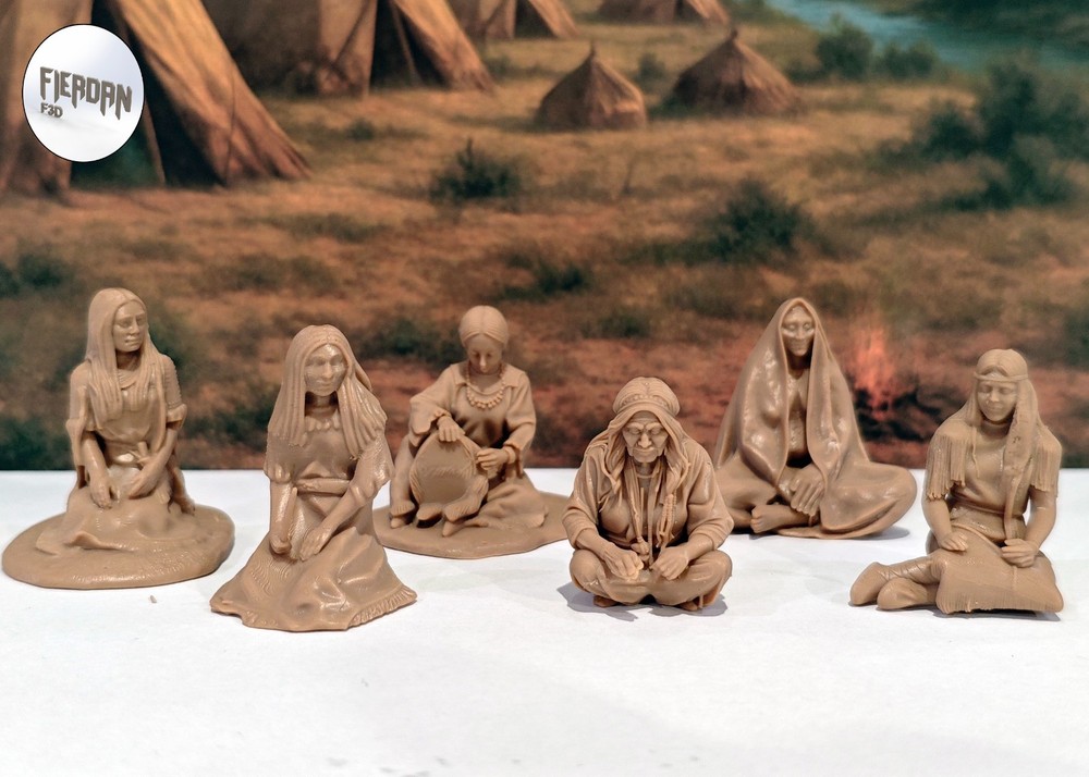 FIERDAN Native American Female  Scale 1:32 set 4