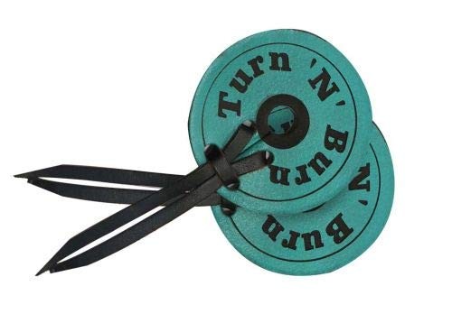 Turn 'N' Burn Teal Leather Bit Guards